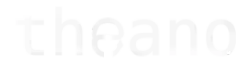 White logo for Theano