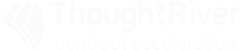 White logo for Thought River